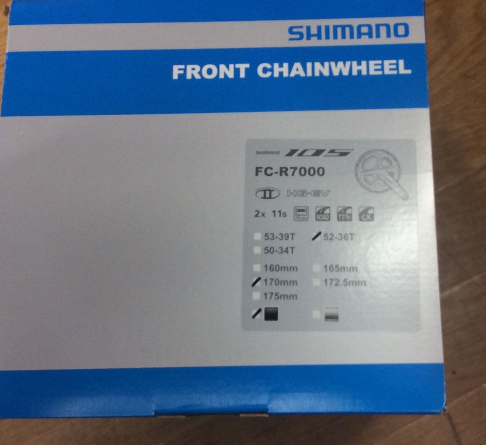 [ SHIMANO ] FC-R7000（105） 52-36T 170mm